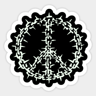 Spiked Peace Sticker